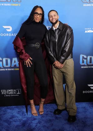 Celebrities attend the Los Angeles premiere of Columbia Pictures and Sony Pictures Animation s GOAT at the AMC Century City 15 in Los Angeles United States Featuring: A ja Wilson, Stephen Curry Where: Los Angeles, California, United States When: 07 Feb 2026 Credit: Faye s Vision Cover Images EDITORIAL USE ONLY. NOT FOR USE BY NEWSPAPERS BASED IN THE UK. Copyright: xx coverimg55444040