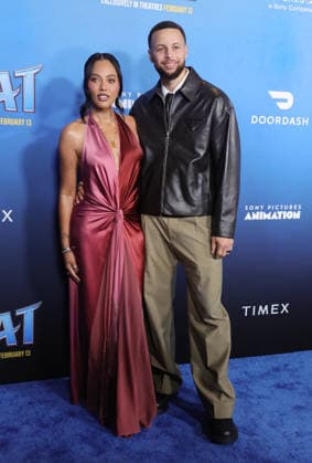 Celebrities attend the Los Angeles premiere of Columbia Pictures and Sony Pictures Animation s GOAT at the AMC Century City 15 in Los Angeles United States Featuring: Ayesha Curry, Stephen Curry Where: Los Angeles, California, United States When: 07 Feb 2026 Credit: Faye s Vision Cover Images EDITORIAL USE ONLY. NOT FOR USE BY NEWSPAPERS BASED IN THE UK. Copyright: xx coverimg55443965