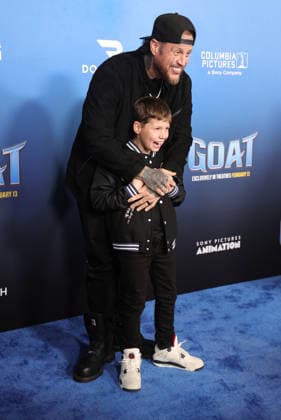 Celebrities attend the Los Angeles premiere of Columbia Pictures and Sony Pictures Animation s GOAT at the AMC Century City 15 in Los Angeles United States Featuring: Jelly Roll, Noah Buddy DeFord Where: Los Angeles, California, United States When: 07 Feb 2026 Credit: Faye s Vision Cover Images EDITORIAL USE ONLY. NOT FOR USE BY NEWSPAPERS BASED IN THE UK. Copyright: xx coverimg55443987