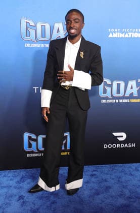 Celebrities attend the Los Angeles premiere of Columbia Pictures and Sony Pictures Animation s GOAT at the AMC Century City 15 in Los Angeles United States Featuring: Caleb McLaughlin Where: Los Angeles, California, United States When: 07 Feb 2026 Credit: Faye s Vision Cover Images EDITORIAL USE ONLY. NOT FOR USE BY NEWSPAPERS BASED IN THE UK. Copyright: xx coverimg55443989