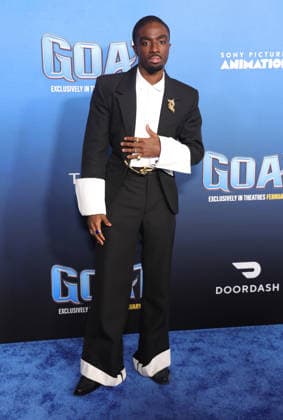 Celebrities attend the Los Angeles premiere of Columbia Pictures and Sony Pictures Animation s GOAT at the AMC Century City 15 in Los Angeles United States Featuring: Caleb McLaughlin Where: Los Angeles, California, United States When: 07 Feb 2026 Credit: Faye s Vision Cover Images EDITORIAL USE ONLY. NOT FOR USE BY NEWSPAPERS BASED IN THE UK. Copyright: xx coverimg55443991