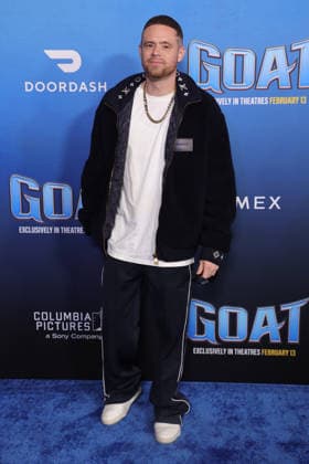 Celebrities attend the Los Angeles premiere of Columbia Pictures and Sony Pictures Animation s GOAT at the AMC Century City 15 in Los Angeles United States Featuring: Grayson Boucher Where: Los Angeles, California, United States When: 07 Feb 2026 Credit: Faye s Vision Cover Images EDITORIAL USE ONLY. NOT FOR USE BY NEWSPAPERS BASED IN THE UK. Copyright: xx coverimg55443839