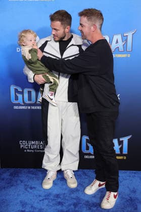 Celebrities attend the Los Angeles premiere of Columbia Pictures and Sony Pictures Animation s GOAT at the AMC Century City 15 in Los Angeles United States Featuring: Colton Underwood, Jordan C. Brown, Bishop Colton Brown-Underwood Where: Los Angeles, California, United States When: 07 Feb 2026 Credit: Faye s Vision Cover Images EDITORIAL USE ONLY. NOT FOR USE BY NEWSPAPERS BASED IN THE UK. Copyright: xx coverimg55443857