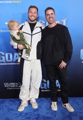 Celebrities attend the Los Angeles premiere of Columbia Pictures and Sony Pictures Animation s GOAT at the AMC Century City 15 in Los Angeles United States Featuring: Colton Underwood, Jordan C. Brown, Bishop Colton Brown-Underwood Where: Los Angeles, California, United States When: 07 Feb 2026 Credit: Faye s Vision Cover Images EDITORIAL USE ONLY. NOT FOR USE BY NEWSPAPERS BASED IN THE UK. Copyright: xx coverimg55443859