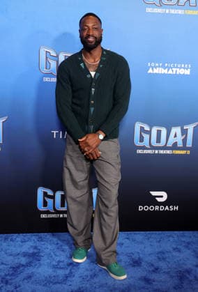 Celebrities attend the Los Angeles premiere of Columbia Pictures and Sony Pictures Animation s GOAT at the AMC Century City 15 in Los Angeles United States Featuring: Dwyane Wade Where: Los Angeles, California, United States When: 07 Feb 2026 Credit: Faye s Vision Cover Images EDITORIAL USE ONLY. NOT FOR USE BY NEWSPAPERS BASED IN THE UK. Copyright: xx coverimg55443929