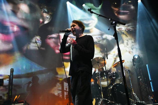 Mew performing at Roundhouse in London LONDON, ENGLAND - FEBRUARY 05: Jonas Bjerre of ˜Mew™ performing at Roundhouse, Chalk Farm on February 05, 2026 in London, England. CAP MAR MAR Great Britain Copyright: xMartinxHarris CapitalxPicturesx