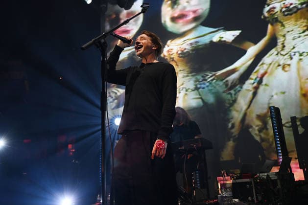 Mew performing at Roundhouse in London LONDON, ENGLAND - FEBRUARY 05: Jonas Bjerre of ˜Mew™ performing at Roundhouse, Chalk Farm on February 05, 2026 in London, England. CAP MAR MAR Great Britain Copyright: xMartinxHarris CapitalxPicturesx