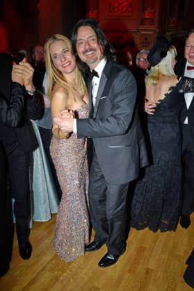 Stefanie Hertel with husband Lanny Lanner as guests at the SemperOperaball in Dresden on 06 02 2026
