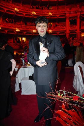 Christian Friedel CHOROS Award as a guest at the SemperOperaball in Dresden on 06 02 2026
