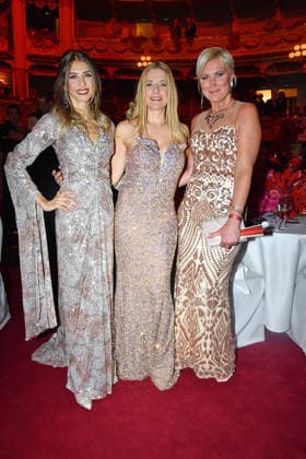 Cathy Hummels, Stefanie Hertel and Kamilla Senjo as guests at the SemperOperaball in Dresden on 06 02 2026