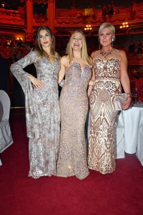 Cathy Hummels, Stefanie Hertel and Kamilla Senjo as guests at the SemperOperaball in Dresden on 06 02 2026