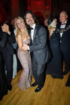Stefanie Hertel with husband Lanny Lanner as guests at the SemperOperaball in Dresden on 06 02 2026
