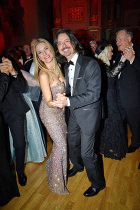 Stefanie Hertel with husband Lanny Lanner as guests at the SemperOperaball in Dresden on 06 02 2026