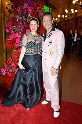 Sasha Dick Brave with wife Julia Röntgen as guests at the SemperOperaball in Dresden on 06 02 2026