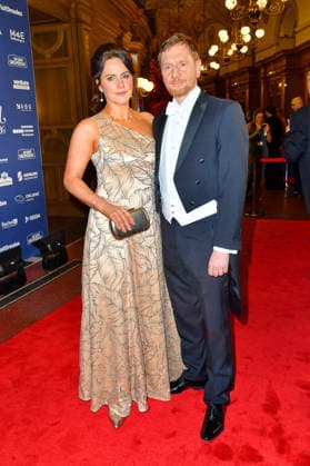 Michael Kretschmer and Annett Hofmann at the Semper Opera Ball on 6 02 2026 in Dresden Semper Opera Ball 2026 in Dresden
