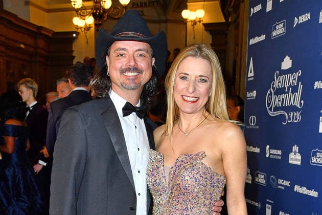 Lanny Lanner and Stefanie Hertel at the Semper Opera Ball on 6 02 2026 in Dresden Semper Opera Ball 2026 in Dresden