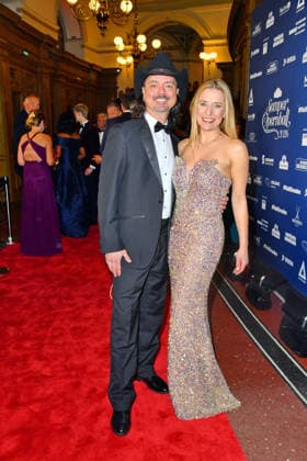Lanny Lanner and Stefanie Hertel at the Semper Opera Ball on 6 02 2026 in Dresden Semper Opera Ball 2026 in Dresden