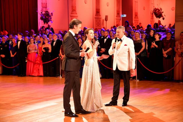Marco Schreyl, Annika Lau and Joachim Llambi at the Semper Opera Ball on 6 02 2026 in Dresden Semper Opera Ball 2026 in Dresden