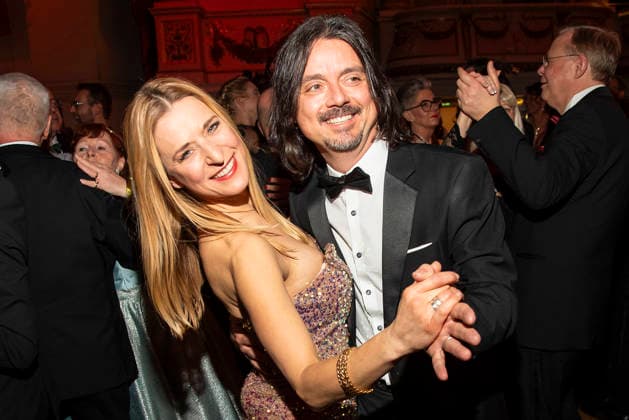 Stefanie Hertel and Lanny Lanner at the Semper Opera Ball on 6 02 2026 in Dresden Semper Opera Ball 2026 in Dresden