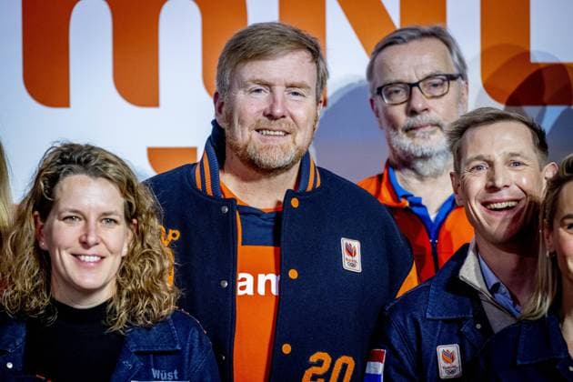 MILAN - Queen Maxima, Princess Amalia, and King Willem-Alexander visit the TeamNL House during the Olympic Games in Milan. ROBIN UTRECHT ANP netherlands out - belgium out  Copyright: xx x549906209x originalFilename: 549906209.jpg