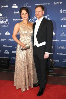 Michael Kretschmer with partner Annett Hofmann at the 18 SemperOperaball 2026 in the Semper Opera Dresden, 06 02 2026 Foto:xM.xWehnertx xFuturexImagex semperopernball_6357