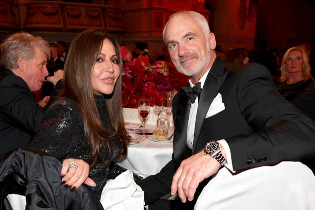 Simone Thomalla with partner Rene Marchand at the 18 SemperOperaball 2026 in the Semper Opera Dresden, 06 02 2026 Foto:xM.xWehnertx xFuturexImagex semperopernball_6408