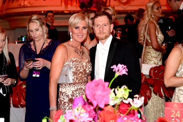 Kamilla Senjo and Michael Kretschmer at the 18 SemperOperaball 2026 in the Semper Opera Dresden, 06 02 2026 Foto:xM.xWehnertx xFuturexImagex semperopernball_6426