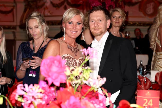 Kamilla Senjo and Michael Kretschmer at the 18 SemperOperaball 2026 in the Semper Opera Dresden, 06 02 2026 Foto:xM.xWehnertx xFuturexImagex semperopernball_6427