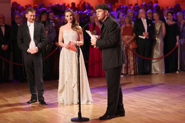 Michael Kretschmer, Annika Lau and Christian Friedel at the 18 SemperOperaball 2026 in the Semper Opera Dresden, 06 02 2026 Foto:xM.xWehnertx xFuturexImagex semperopernball_6443