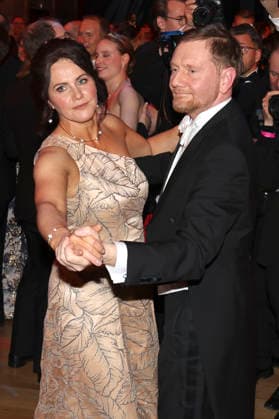 Michael Kretschmer with partner Annett Hofmann at the 18 SemperOperaball 2026 in the Semper Opera Dresden, 06 02 2026 Foto:xM.xWehnertx xFuturexImagex semperopernball_6453