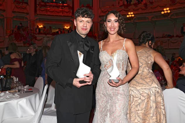 Christian Friedel and Valerie Eickhoff at the 18 SemperOperaball 2026 at the Semper Opera Dresden, 06 02 2026 Foto:xM.xWehnertx xFuturexImagex semperopernball_6471