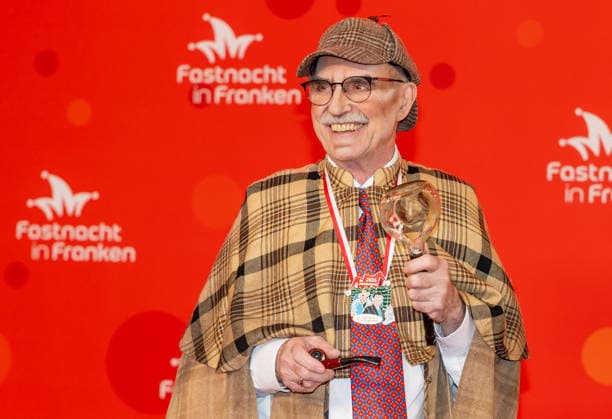 In the picture from left Artur Steinmann Fraenkischen Weinbauverband Veitshoechheim, Mainfrankensaele, 06 02 2026, Fastnacht in Franken 2026 Copyright: HMBxMedia xJulienxBecker