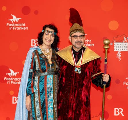 In the picture Mrs. Birgit Holetschek and CSU parliamentary group leader Klaus Holetschek as magician Veitshoechheim, Mainfrankensaele, 06 02 2026, Fastnacht in Franken 2026 Copyright: HMBxMedia xJulienxBecker