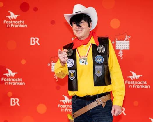 In the picture, Federal Minister of the Interior Alexander Dobrindt CSU is on the road as Lucky Luke Veitshoechheim, Mainfrankensaele, 06 02 2026, Fastnacht in Franken 2026 Copyright: HMBxMedia xJulienxBecker