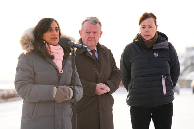 Joint Canadian, Danish, and Greenlandic press conference Canada s Foreign Minister Anita Anand talks to the press during a press conference with Danish Foreign Minister Lars Loekke Rasmussen and Greenland s Minister for Foreign Affairs, Vivian Motzfeldt in Nuuk, Greenland Saturday, February 7, 2026 , Greenland Denmark  Copyright: IdaxMariexOdgaardx spdk20260207-170220-L