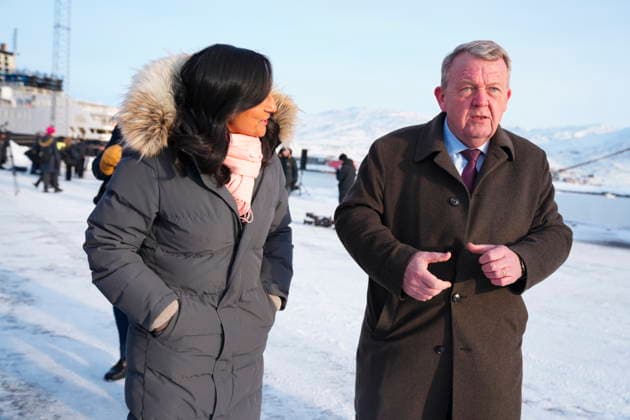 Joint Canadian, Danish, and Greenlandic press conference Danish Foreign Minister Lars Loekke Rasmussen and Canada s Foreign Minister Anita Anand after their press conference in Nuuk, Greenland Saturday, February 7, 2026 , Greenland Denmark  Copyright: IdaxMariexOdgaardx spdk20260207-172219-L