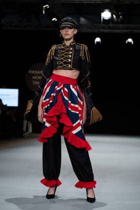 Modad catwalk during Madrid Fashion Week in Madrid - 07 Feb 2026 A model walks the runway in a design by designer CSDMM at the Momad catwalk during the Madrid Fashion Week at Ifema. Madrid Spain Copyright: xAtilanoxGarciax xSOPAxImagesx photos04470