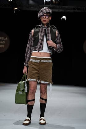 Modad catwalk during Madrid Fashion Week in Madrid - 07 Feb 2026 A model walks the runway in a design by designer CSDMM at the Momad catwalk during the Madrid Fashion Week at Ifema. Madrid Spain Copyright: xAtilanoxGarciax xSOPAxImagesx photos04507