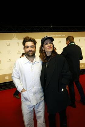Pedro Elias (L) pictured on the red carpet at the arrival for the award ceremony of the Ensors Flemish film prizes, as part of the Ostend Film Festival (18th edition) (30 01-07 02), Saturday 07 February 2026, in Oostende.  NICOLASxMAETERLINCK 161806310