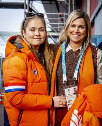MILAN - Queen Maxima, Princess Amalia, and King Willem-Alexander at the men s 5,000-meter speed skating final at the Milan Speed Skating Stadium, Milan Cortina 2026 Olympic Winter Games. ROBIN UTRECHT ANP netherlands out - belgium out  Copyright: xx x550036536x originalFilename: 550036536.jpg