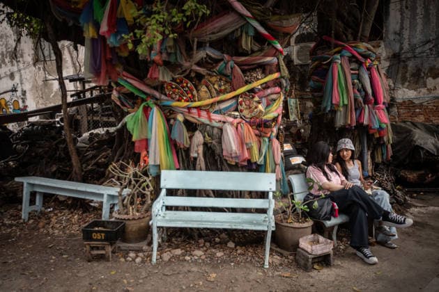 Bangkok Design Week 2026 in Bangkok, Thailand - 08 Feb 2026 People rest under the shadow of a Banyan Tree during Bangkok Design Week 2026. Bangkok Design Week 2026, themed Design SOS is an expansive festival celebrating creativity and design across Bangkok. Held from January 29 to February 08, showcasing innovative design solutions and fostering positive energy amidst challenges. It promotes Bangkok s status as a UNESCO Creative City of Design, attracting creatives and visitors to explore and contribute to the city s vibrant design landscape. Bangkok Thailand Copyright: xGuillaumexPayenx xSOPAxImagesx GUI_PAYEN_08FEB2026_131A8397
