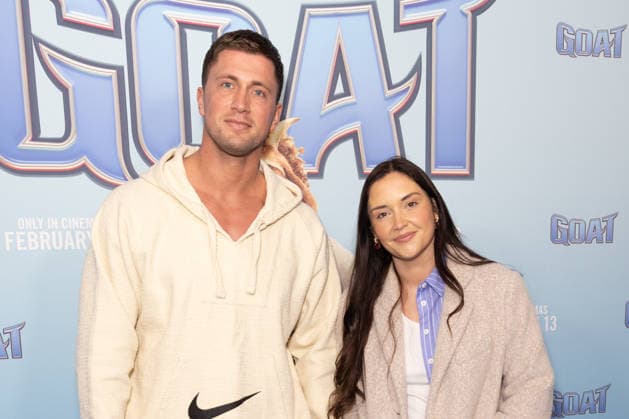 February 8, 2026, London, United Kingdom: Dan Osborne and Jacqueline Jossa attend the GOAT film screening, at Picturehouse Central in Piccadilly, London. London United Kingdom  - ZUMAs197 20260208_aaa_s197_181 Copyright: xPhilxLewisx