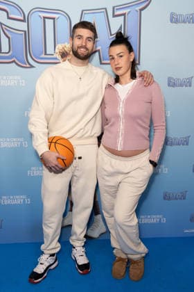 February 8, 2026, London, United Kingdom: Zac Noble and Ava Hirons attend the GOAT film screening, at Picturehouse Central in Piccadilly, London. London United Kingdom - ZUMAs197 20260208_aaa_s197_168 Copyright: xPhilxLewisx