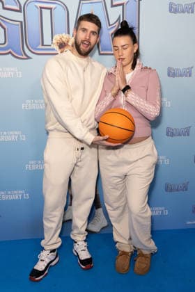 February 8, 2026, London, United Kingdom: Zac Noble and Ava Hirons attend the GOAT film screening, at Picturehouse Central in Piccadilly, London. London United Kingdom - ZUMAs197 20260208_aaa_s197_170 Copyright: xPhilxLewisx