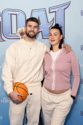 February 8, 2026, London, United Kingdom: Zac Noble and Ava Hirons attend the GOAT film screening, at Picturehouse Central in Piccadilly, London. London United Kingdom - ZUMAs197 20260208_aaa_s197_184 Copyright: xPhilxLewisx