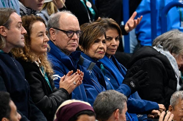 Winter Olympics - Prince Albert At Milano Ice Skating Arena - Milan Prince Albert II of Monaco is seen in the stands at the Women Single Skating - Free Skating event on day two of the Milano Cortina 2026 Winter Olympic games at Milano Ice Skating Arena on February 8, 2026 in Milan, Italy. Photo by JMP ABACAPRESS.COM Milan Italy  Copyright: xJMP ABACAx