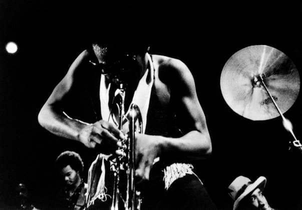 RECORD DATE NOT STATED Miles Davis playing trumpet in West Hollywood 1975 EDITORIAL USE ONLY  Copyright: xPaulxSlaughterx