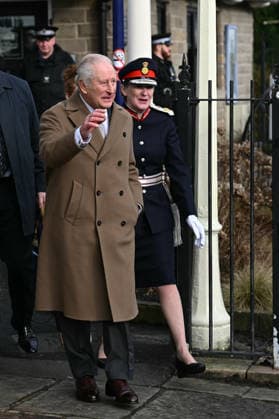 . 09 02 2026. Clitheroe, United Kingdom. King Charles III during a visit to Clitheroe in Lancashire, United Kingdom.  xPoolx xi-Imagesx IIM-26557-0004