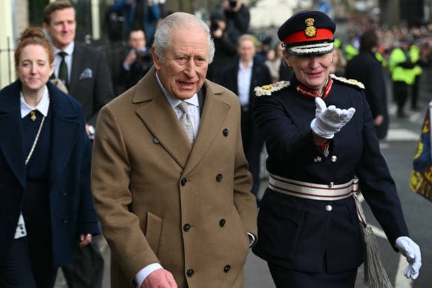 . 09 02 2026. Clitheroe, United Kingdom. King Charles III during a visit to Clitheroe in Lancashire, United Kingdom.  xPoolx xi-Imagesx IIM-26557-0005