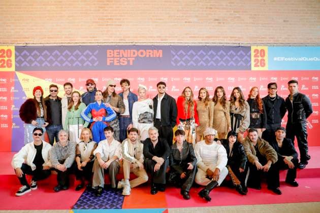 Press conference with the 18 artists of Benidorm Fest 2026 The 18 artists of Benidorm Fest 2026 pose after a press conference, at the Mirador del Castillo, on February 9, 2026, in Benidorm, Alicante, Valencian Community Spain After the welcome party last Saturday, February 7, today officially starts the week of Benidorm Fest 2026, six days in which the two semi-finals will be held on February 10 and 12 and the final on February 14, 2026 In addition to the three galas, the programming of the sixth edition of the festival includes rehearsals, press conferences and pre and post galas programs 09 FEBRUARY 2026 Joaquí Benidorm, Alicante, Comunidad Va Benidorm, Alicante, Comunidad Va Spain Copyright: xJoaquinxReinax 7276946